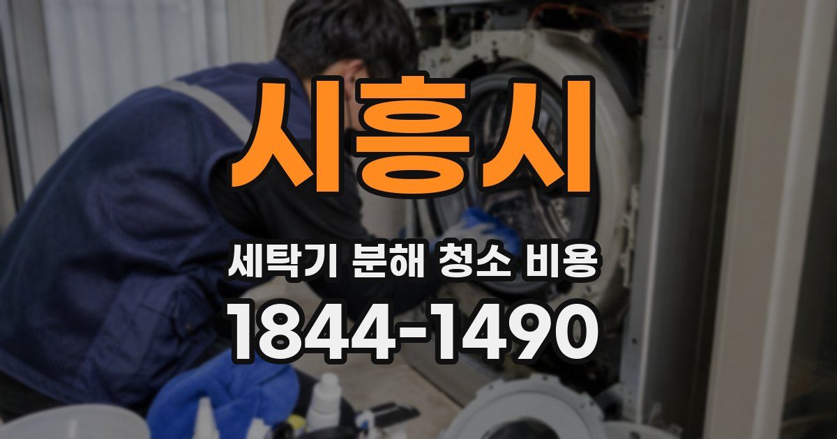 시흥시 세탁기 분해 청소 비용