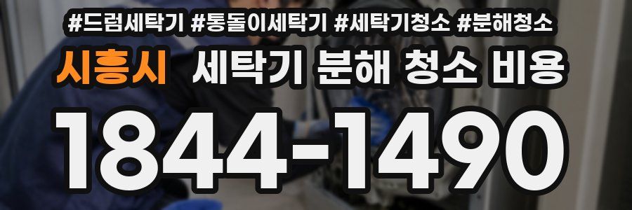 시흥시 세탁기 분해 청소 비용