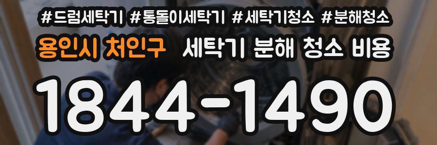 용인시 처인구 세탁기 분해 청소 비용