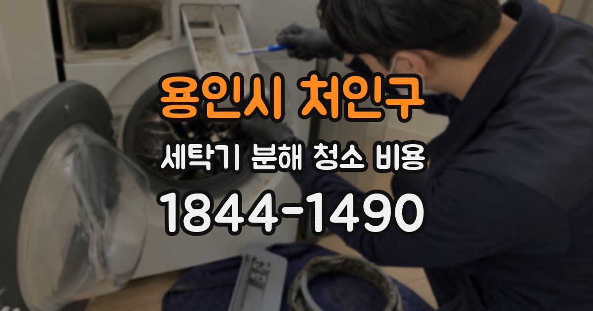 용인시 처인구 세탁기 분해 청소 비용