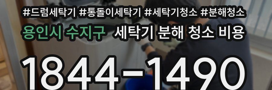 용인시 수지구 세탁기 분해 청소 비용