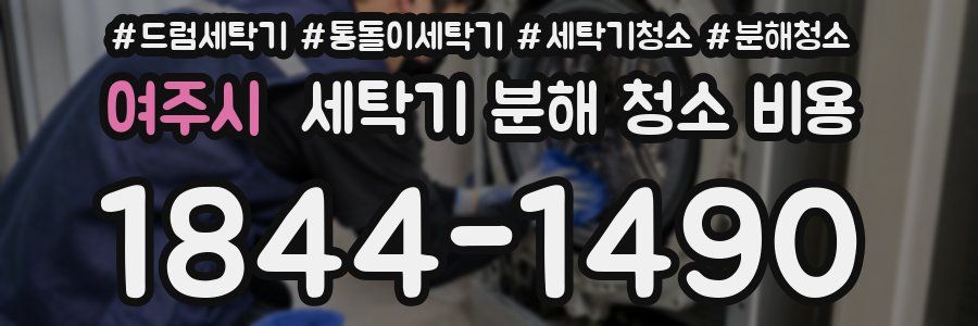 여주시 세탁기 분해 청소 비용