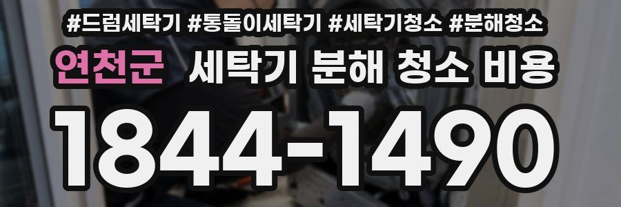 연천군 세탁기 분해 청소 비용