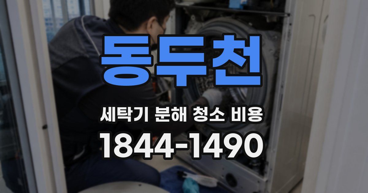 동두천 세탁기 분해 청소 비용