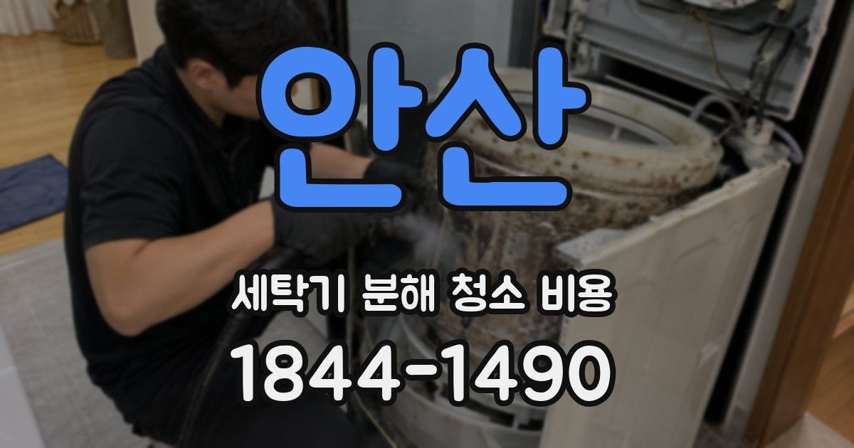 안산 세탁기 분해 청소 비용