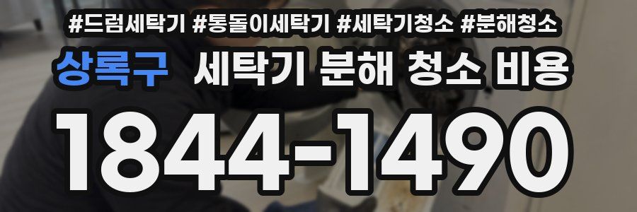 상록구 세탁기 분해 청소 비용