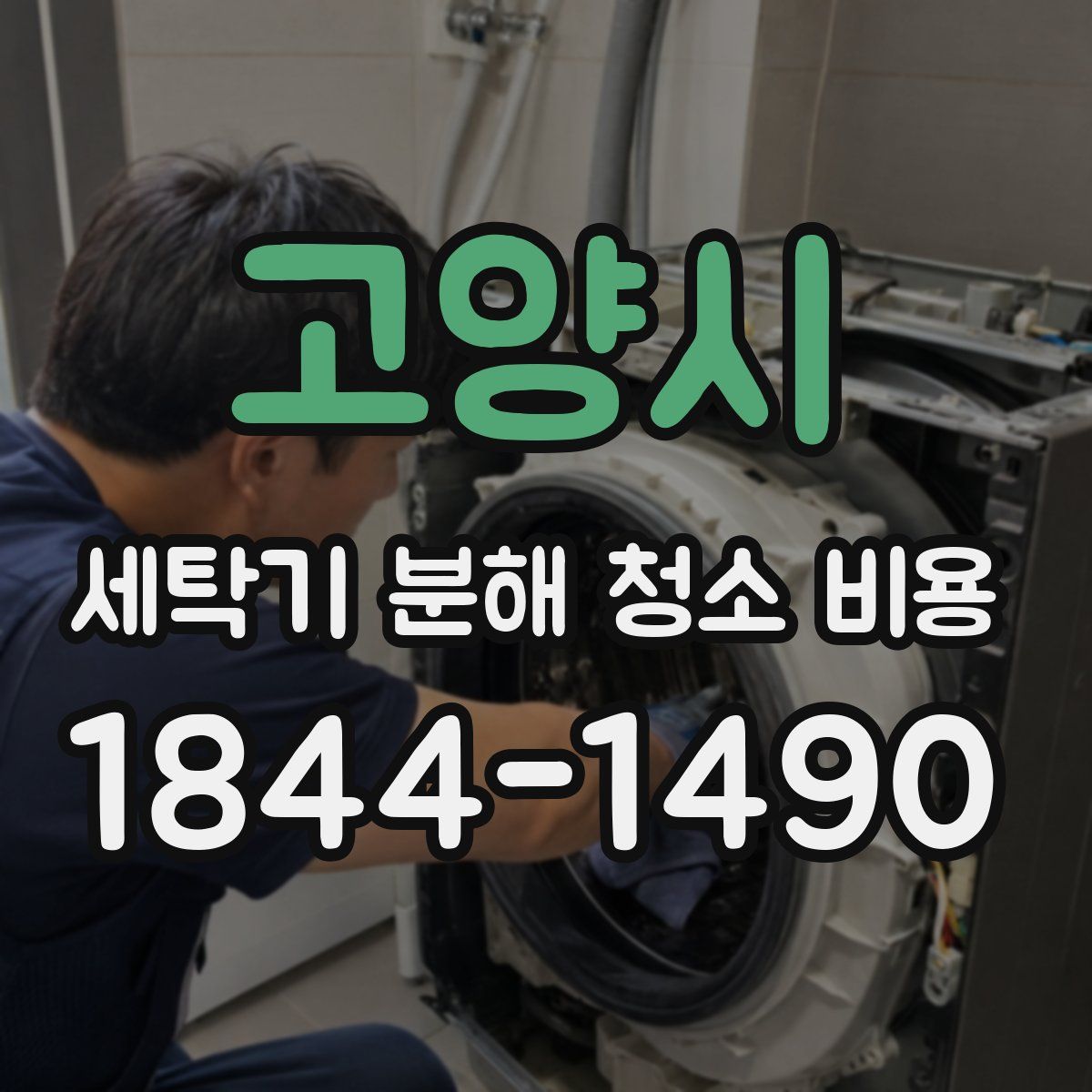 고양시 세탁기 분해 청소 비용