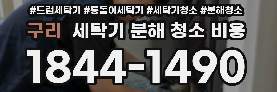 구리 세탁기 분해 청소 비용