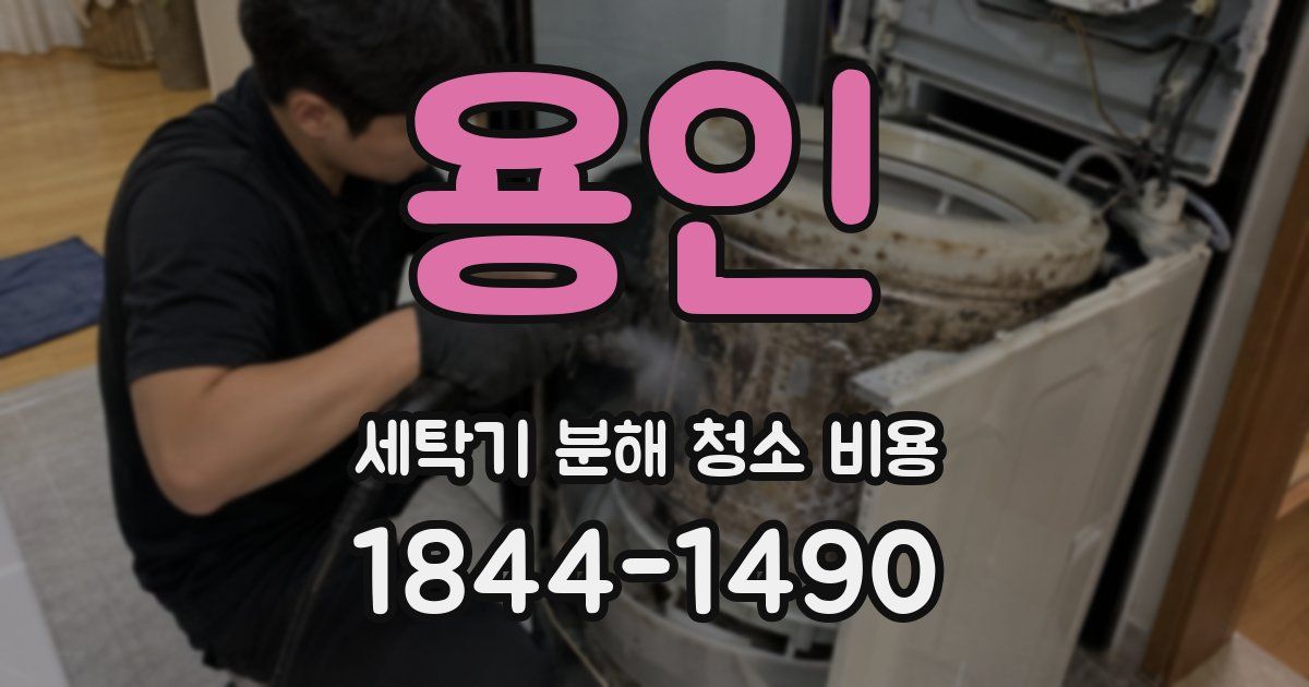 용인 세탁기 분해 청소 비용