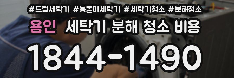 용인 세탁기 분해 청소 비용