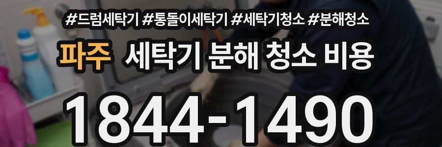 파주 세탁기 분해 청소 비용