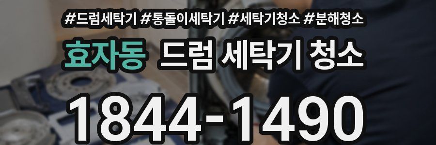 효자동 드럼 세탁기 청소