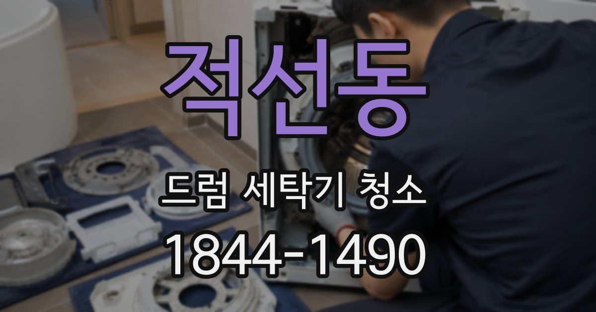 적선동 드럼 세탁기 청소