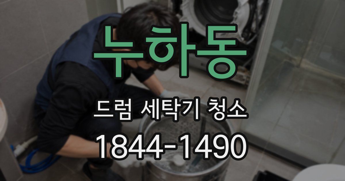 누하동 드럼 세탁기 청소