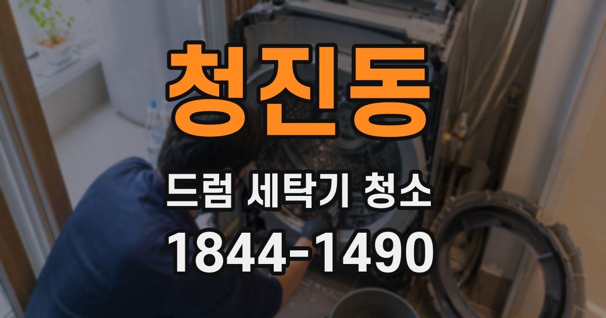 청진동 드럼 세탁기 청소