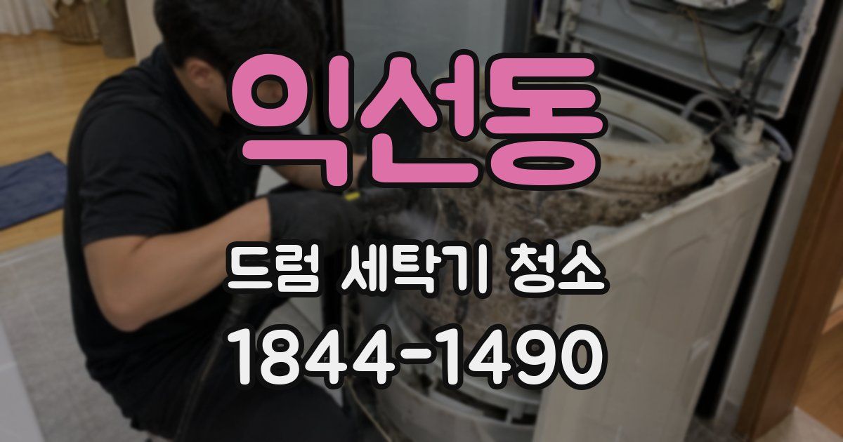 익선동 드럼 세탁기 청소