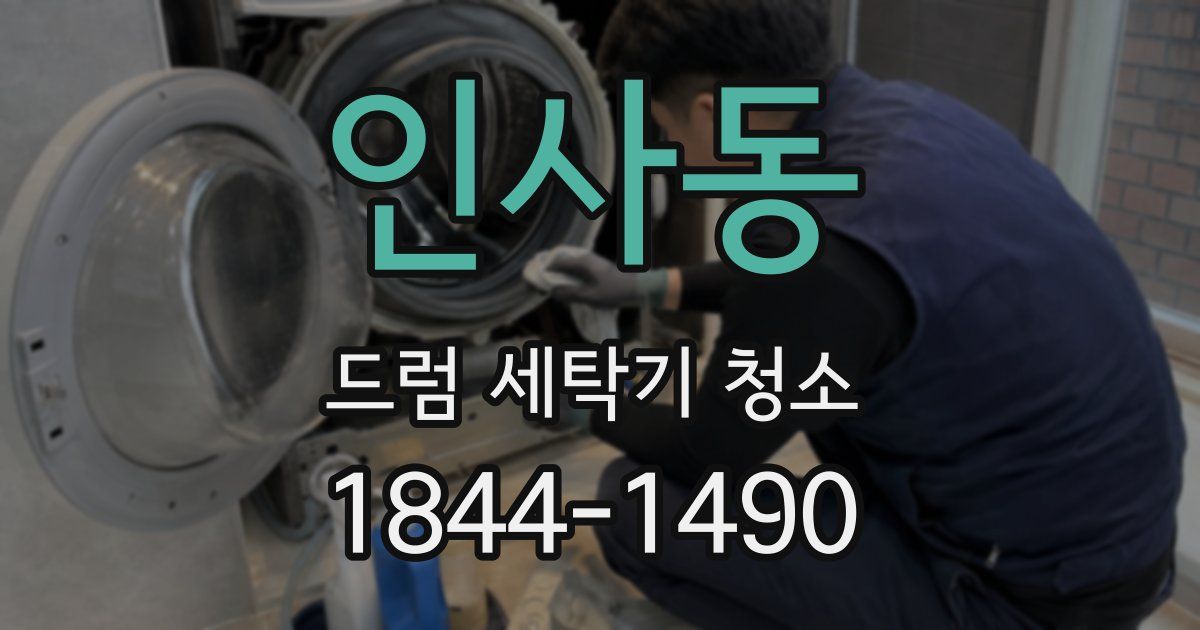 인사동 드럼 세탁기 청소