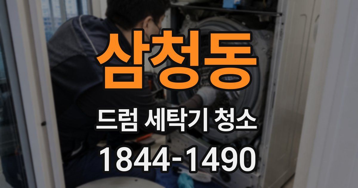 삼청동 드럼 세탁기 청소