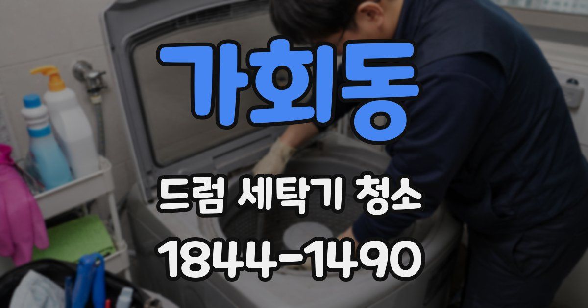 가회동 드럼 세탁기 청소