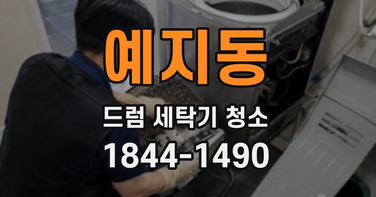 예지동 드럼 세탁기 청소
