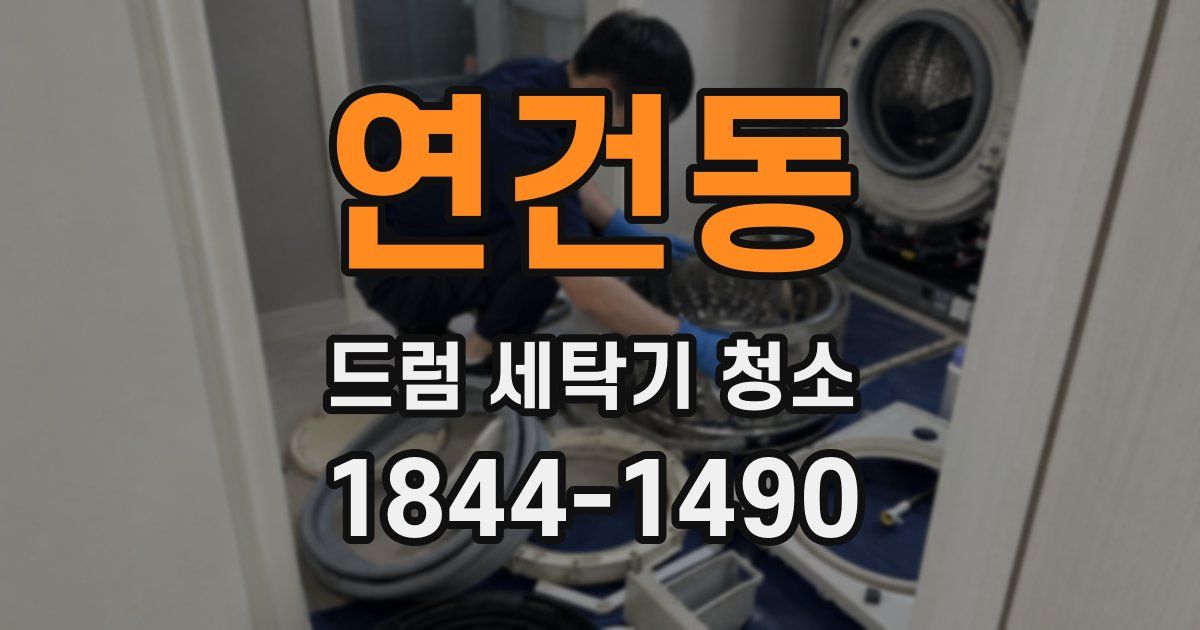 연건동 드럼 세탁기 청소