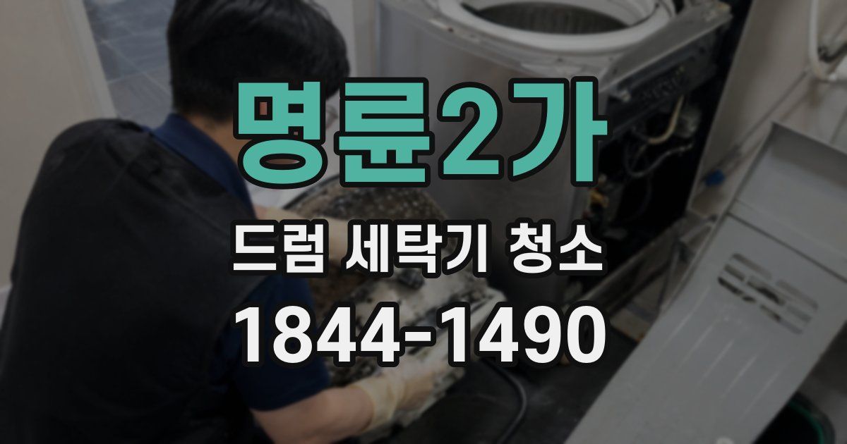 명륜2가 드럼 세탁기 청소
