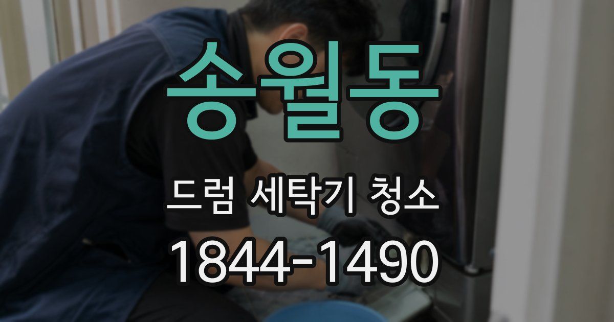 송월동 드럼 세탁기 청소