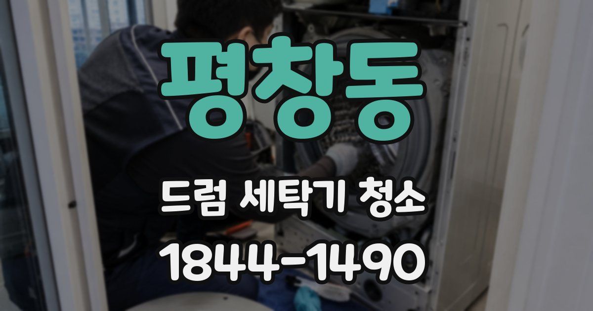 평창동 드럼 세탁기 청소