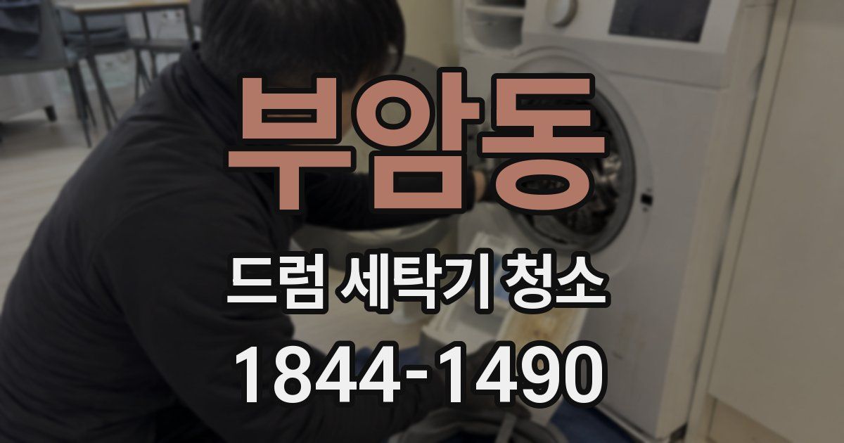 부암동 드럼 세탁기 청소