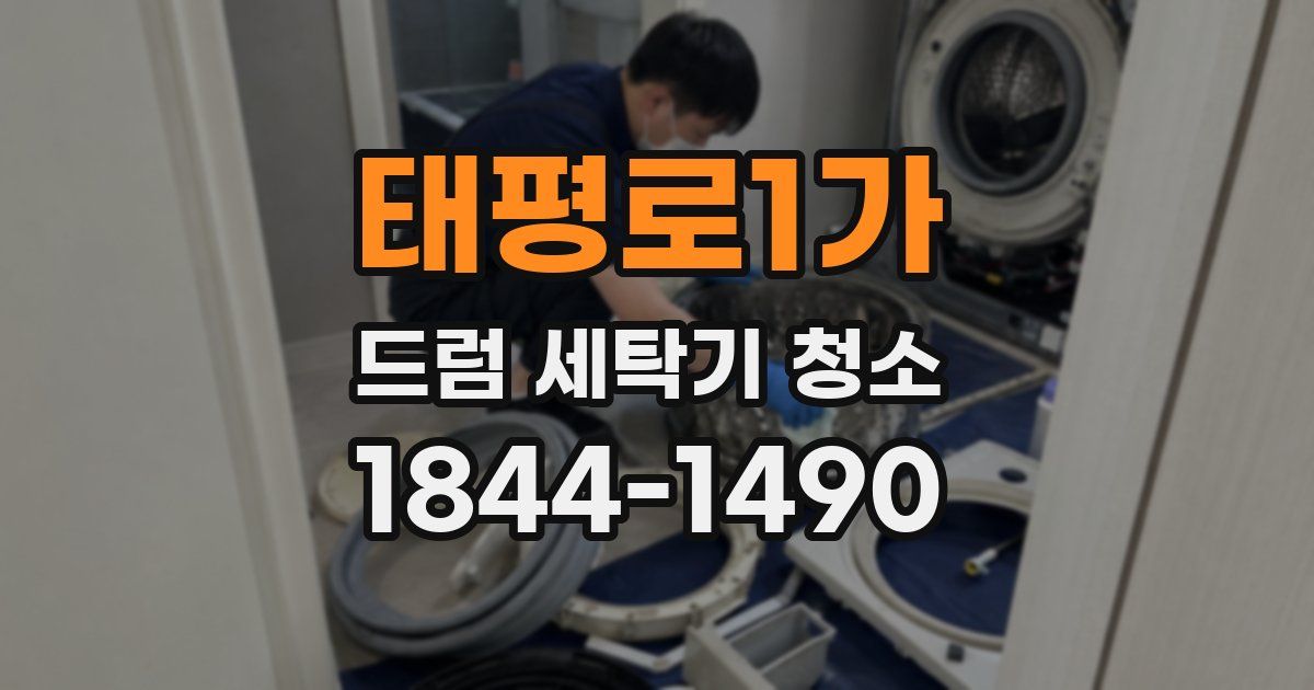 태평로1가 드럼 세탁기 청소