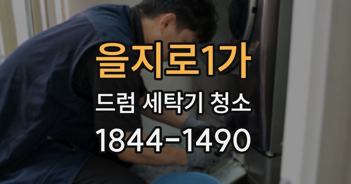 을지로1가 드럼 세탁기 청소