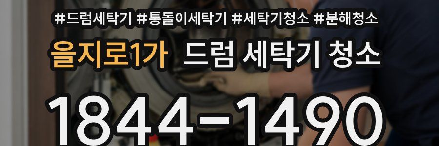 을지로1가 드럼 세탁기 청소