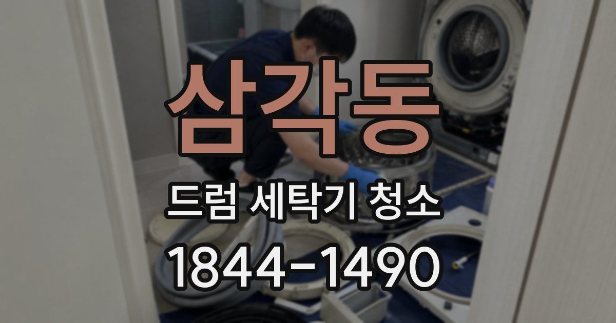 삼각동 드럼 세탁기 청소