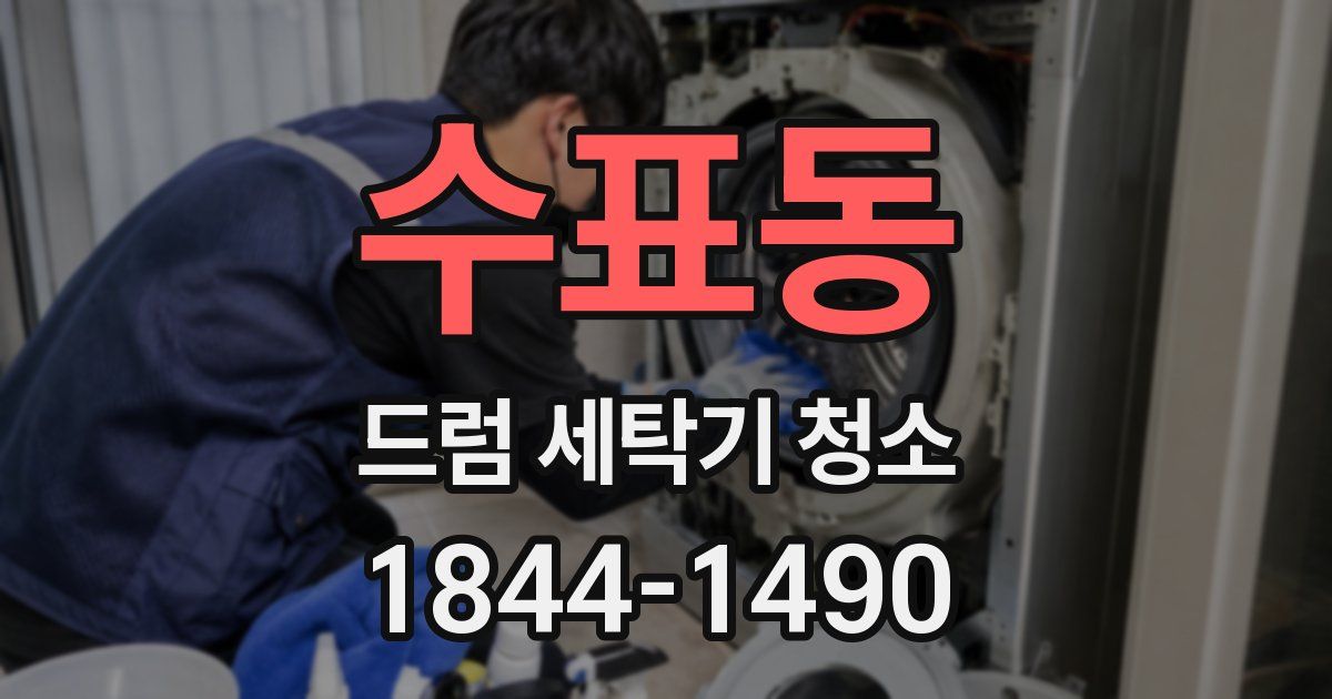 수표동 드럼 세탁기 청소