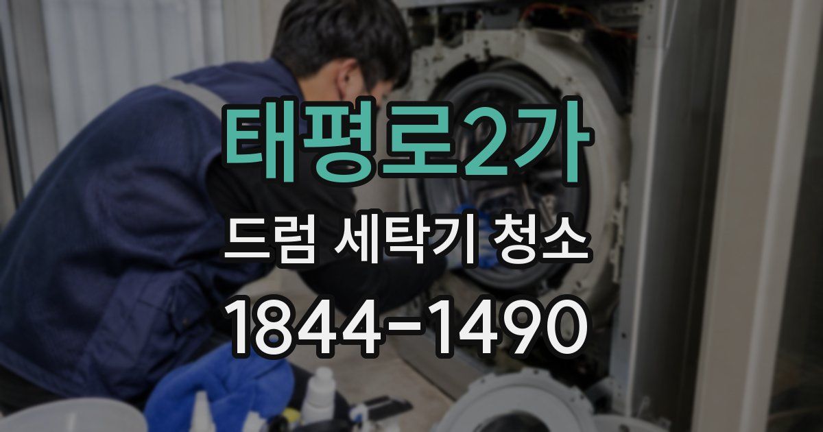 태평로2가 드럼 세탁기 청소