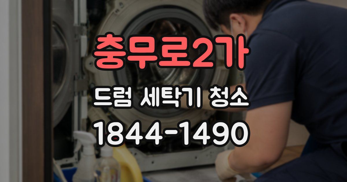 충무로2가 드럼 세탁기 청소