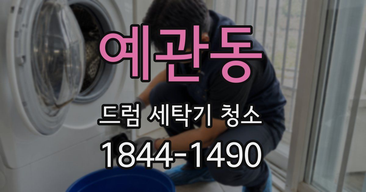 예관동 드럼 세탁기 청소