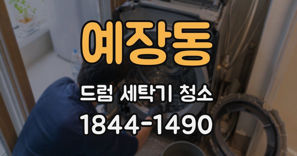 예장동 드럼 세탁기 청소