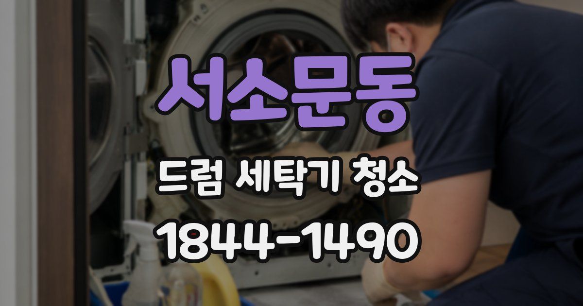서소문동 드럼 세탁기 청소
