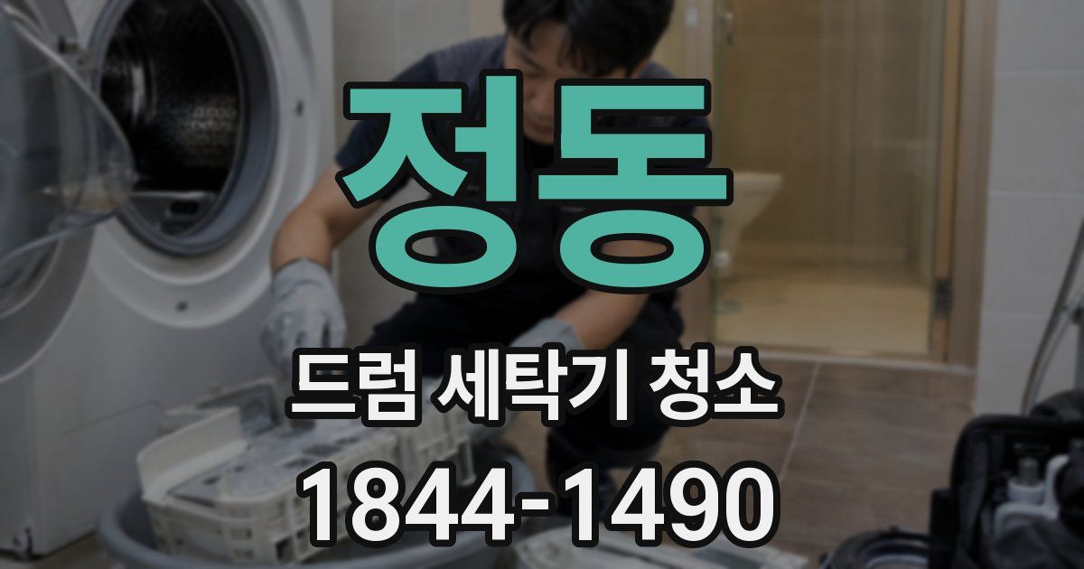 정동 드럼 세탁기 청소