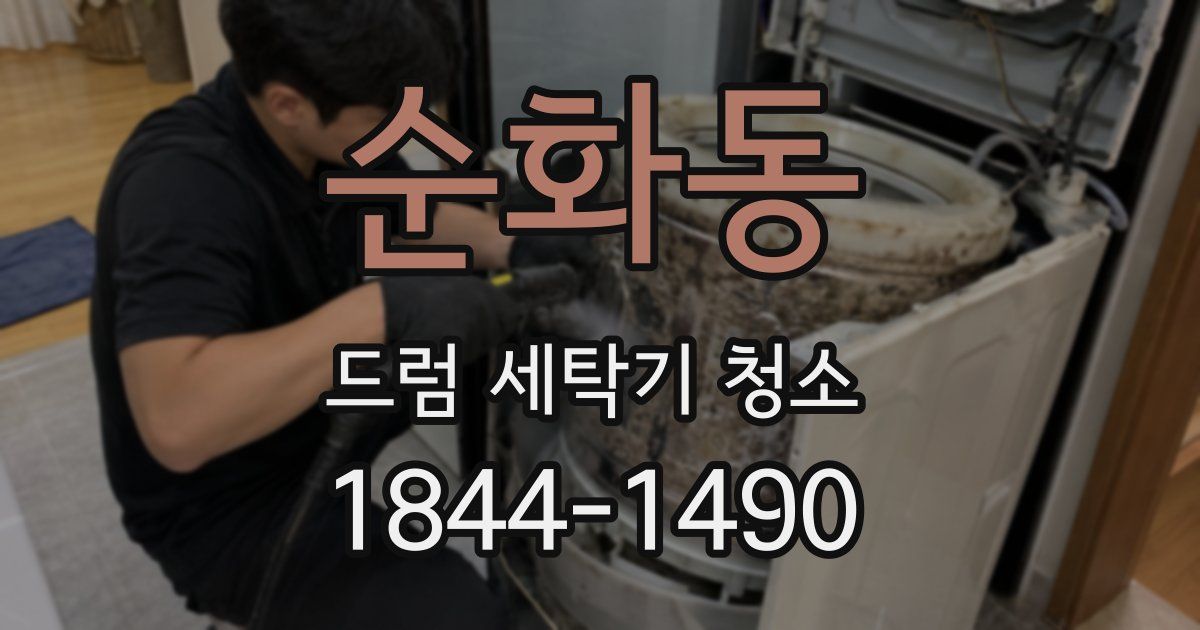 순화동 드럼 세탁기 청소