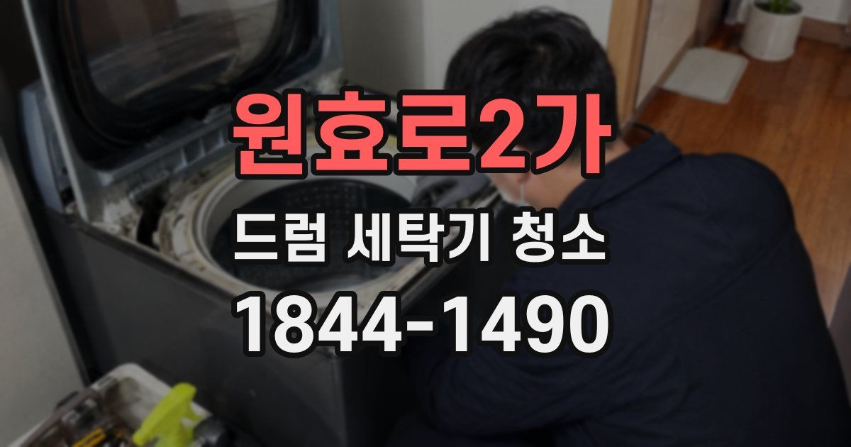 원효로2가 드럼 세탁기 청소