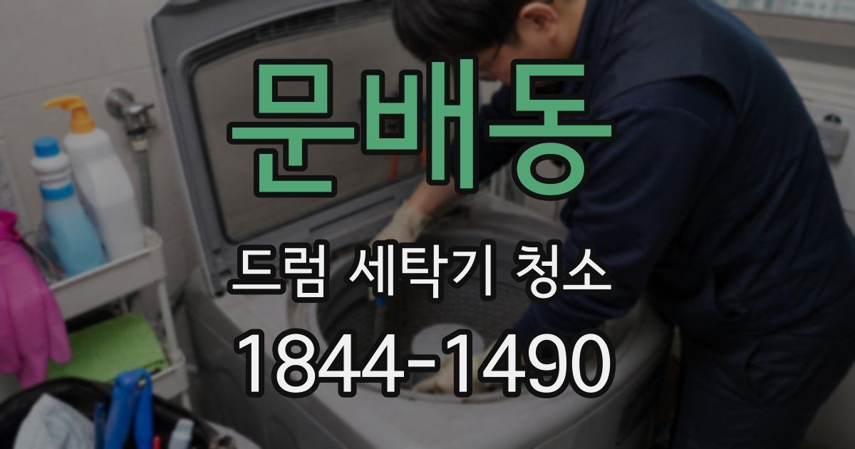 문배동 드럼 세탁기 청소