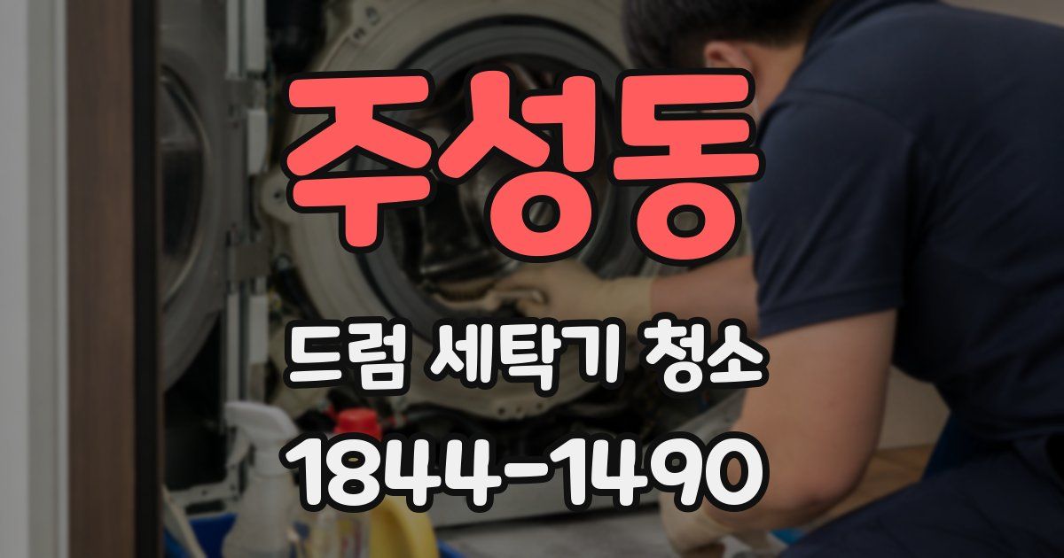 주성동 드럼 세탁기 청소