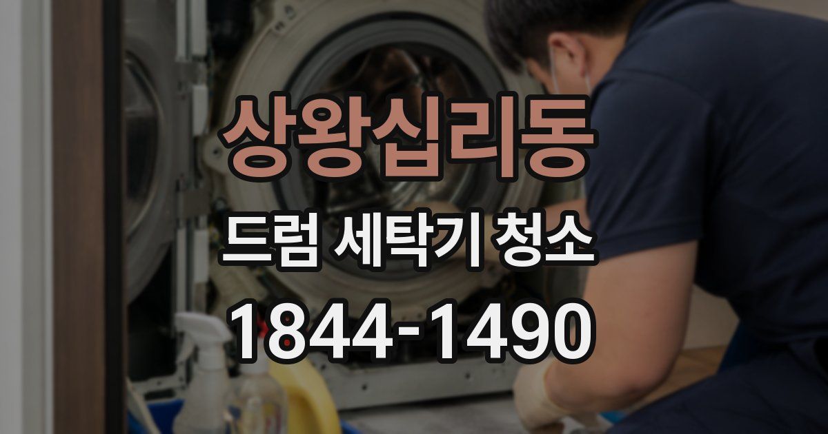 상왕십리동 드럼 세탁기 청소