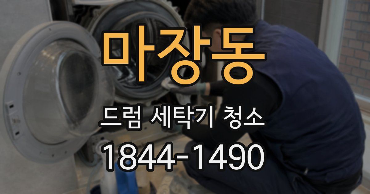 마장동 드럼 세탁기 청소