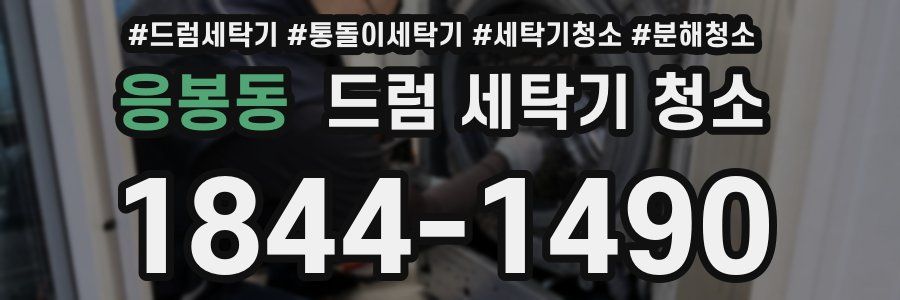 응봉동 드럼 세탁기 청소