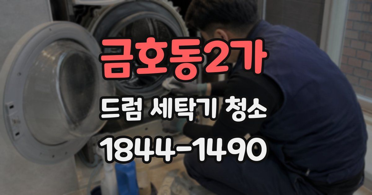 금호동2가 드럼 세탁기 청소