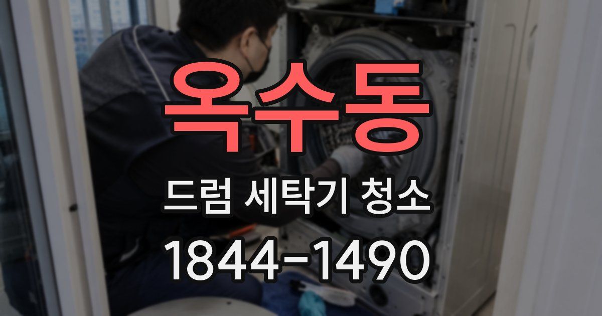 옥수동 드럼 세탁기 청소