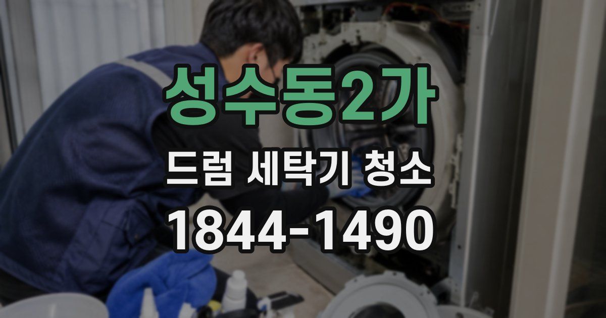 성수동2가 드럼 세탁기 청소